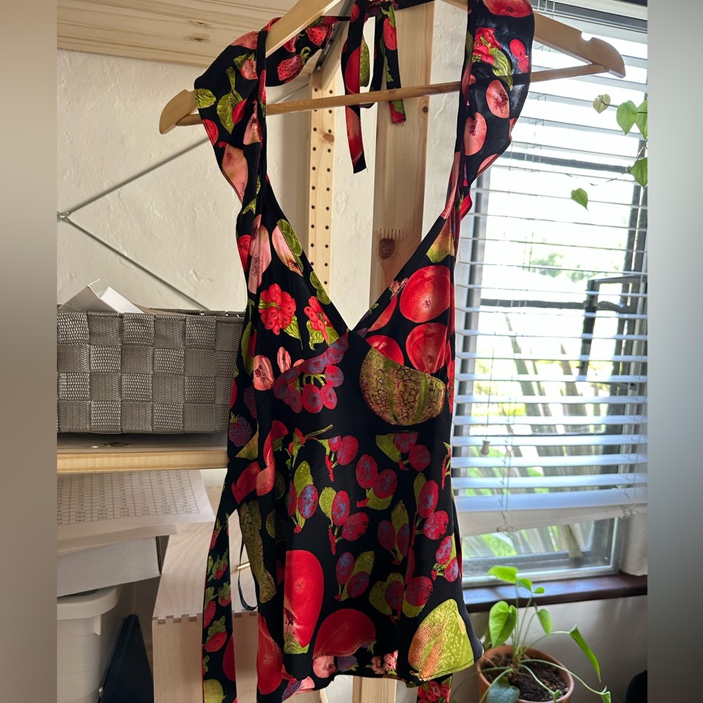 Betsey Johnson Rare fruit halter top